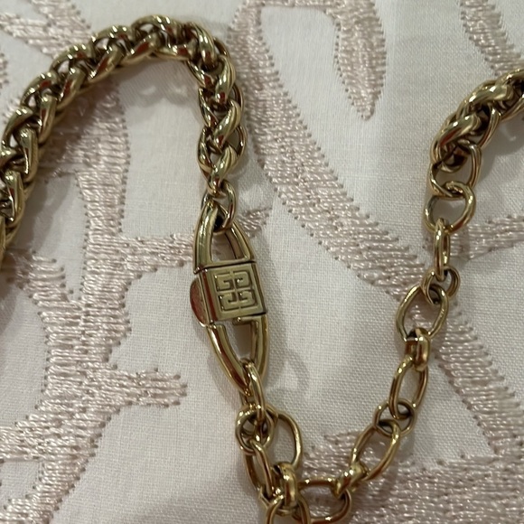 Stunning Givenchy Vintage Faux Pearl & Amber Crystals Necklace—Like New!! - Picture 5 of 10